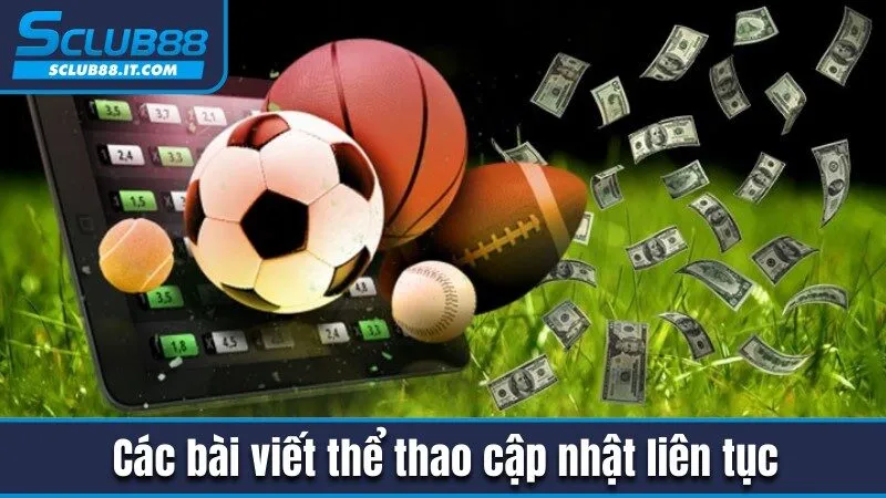 Các bài viết về thể thao cập nhật liên tục tại cổng game