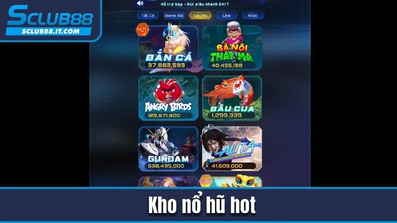 Sclub88 – Nhà Cái Cá Cược Trực Tuyến Uy Tín Số 1 Việt Nam 2025 {sazz.uk.com} 25 Kho nổ hũ hot